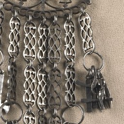 Ancienne Chaîne De Montre à Gousset Avec Clés – Chatelaine Vintage – Bronze Antique
